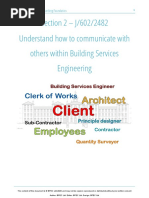 Section 2 - J/602/2482 Understand How To Communicate With Others Within Building Services Engineering