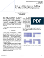 Structural Analysis of A Multi-Storeyed Building Using ETABS For Different Plan Configurations