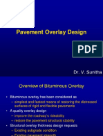 Pavement Overlay Design: Dr. V. Sunitha