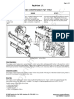 Fault Code 151: Engine Coolant Temperature High - Critical