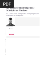 La Teoría de Las Inteligencias Múltiples de Gardner