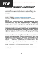 Mobility-On-Demand: An Empirical Study of Internet-Based Ride-Hailing Adoption Factors, Travel Characteristics and Mode Substitution Effects