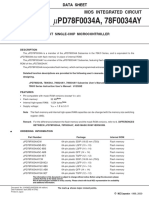 PD78F0034A, 78F0034AY: Mos Integrated Circuit