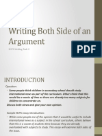 Writing Both Side of An Argument