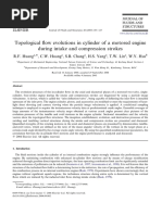 Topological Ow Evolutions in Cylinder of A Motored Engine During Intake and Compression Strokes