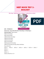 This Paper "NEET Mock Test 2-Biology " Is Taken From Our Book