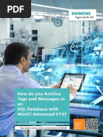 WinCC Adv Archive SQL Database en