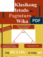 Mga Klasikong Metodo Sa Pagtuturo NG Wika