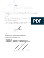 Scalars and Vectors: Scalar