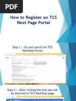 How To Register On TCS Next Page Portal