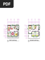 First Floor Plan Second Floor Plan: A B C D E A B C D E