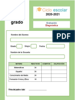 Examen - Diagnostico - Tercer - Grado 2020-2021-2