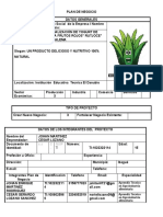 Formato Plan de Negocion Producción y Comercialización de Yogurt de Aloe Vera Con Sabor A Frutos Rojos en El Municipio de Ambalema