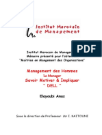 DELL (Memoire de Recherche Sur Le Management Des Hommes Savoir Motiver & Impliquer