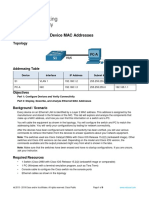 7.2.7 Lab - View Network Device Mac Addresses