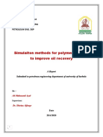 Simulaiton Methods For Polymer Flooding To Improve Oil Recovery