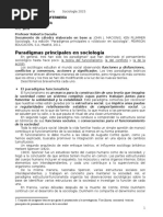 Paradigmas Principales o Clasicos en La Sociologia Documento 2