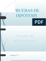 Pruebas de Hipótesis