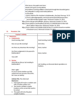 Addition of Decimals Lesson Plan