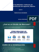 SESION 4 ESTUDIO DE MERCADO I Definición Del Producto Identificación Del Segmento Objetivo