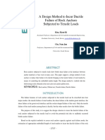 A Design Method To Incur Ductile Failure of Rock Anchors