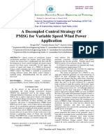 A Decoupled Control Strategy of PMSG For Variable Speed Wind Power Application