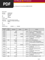 Account Statement For Account Number2895002100091555: Branch Details