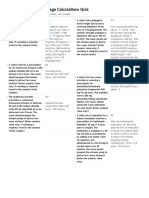 HESI Dosage Calculations Quiz