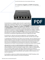 D-Link DGS-105 - Análisis Switch Con 5 Puertos Gigabit y IGMP Snooping