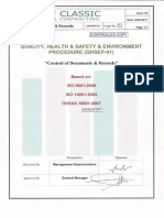 QHSEP-01 Control of Documents & Records