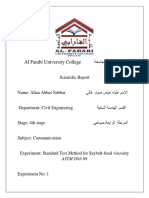 Al Farabi University College ةيلك ةعماجلا يبارافلا: ASTM D88-99