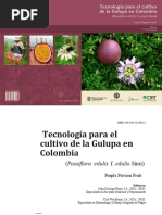 Tecnologia para La Produccion Del Cultivo de La Gulupa - Purple Passion Fruit - P.edulis F. Edulis Sims - 2012