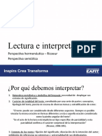 Lectura e Interpretacion de La Novela.