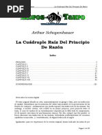 Schopenhauer, Arthur - La Cuadruple Raiz Del Principio de Razon Suficiente