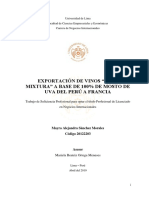 Grupo 8 Exportación de Vinos "Gran Mixtura" A Base de 100% de Mosto de Uva Del Perú A Francia PDF