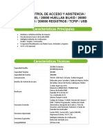 ZK G2-Control de Acceso Y Asistencia / Green Label / 20000 Huellas Silkid / 20000 Tarjetas Id / 200000 Registros / Tcpip / Usb