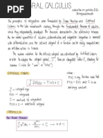 Integral Calculus Notes