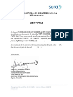 Certificación Pago Total DQR012