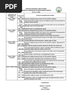 Cansuje National High School: Individual Workweek Accomplishment Report