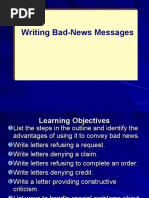 Writing Bad News Messages