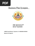 Business Plan Synopsis