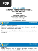 NCH 165 Tamizado y Determinacion de La Granulometria