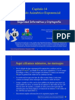 Seguridad Informática y Criptografía. Cifrado Asimétrico Exponencial