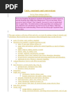 Units, Constants and Conversions: o o o o o o o o o o o o o o o