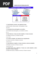 Ejercicios de Formalización