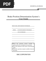 Brake Position Determination System's User Guide: SMC Corporation