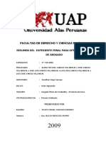 Informe Exp - Penal - Robo Agravado - Uap