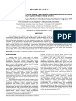 The Isomerization and Oxidation of Carotenoid Compounds in The Oil Palm Fruit During Productions of Cpo