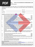 Claim Documents Check List 09032017