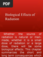 Biological Effects of Radiation